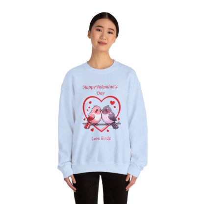 Unisex Valentine's Day Love Birds Sweatshirt