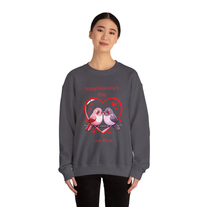 Unisex Valentine's Day Love Birds Sweatshirt