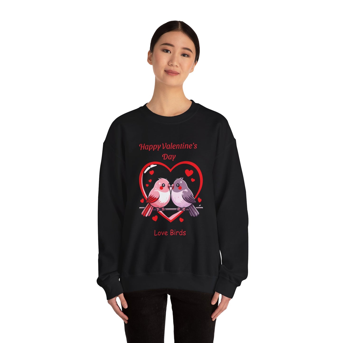 Unisex Valentine's Day Love Birds Sweatshirt