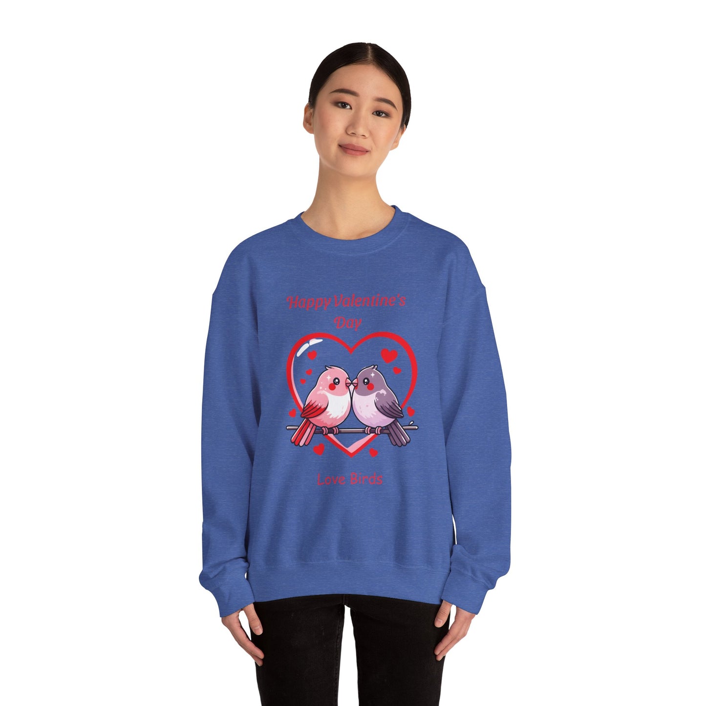 Unisex Valentine's Day Love Birds Sweatshirt